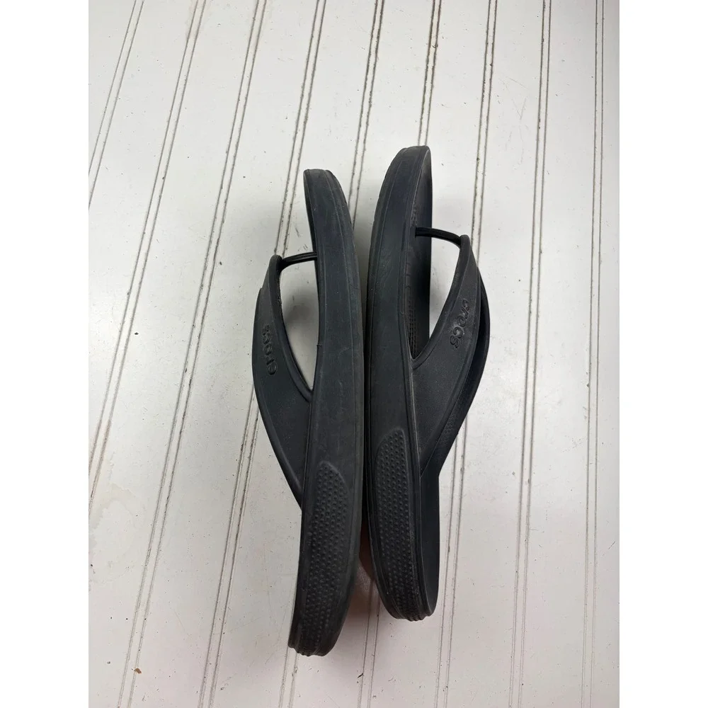 Crocs Black Comfort Thong Flip Flop's Men's Size 11